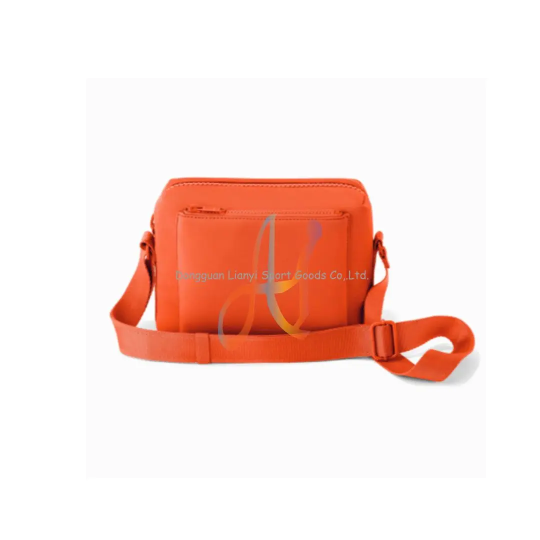 Manufacturer Full Custom Logo Neoprene Hobo Tote Bag Neoprene Crossbody Bag with Detachable Adjustable Guitar Strap