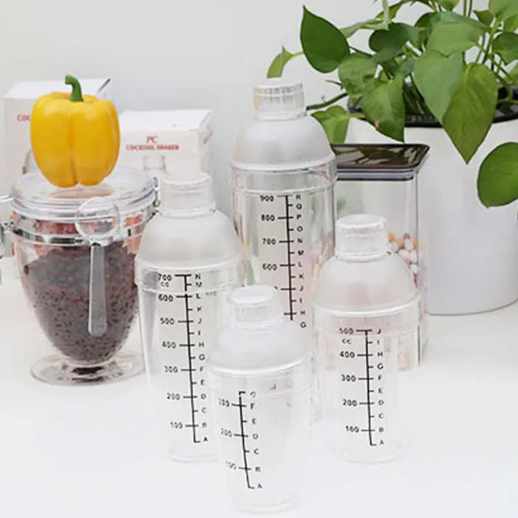China Wholesale Cocktail Shaker Set Plastic Cocktail Shaker