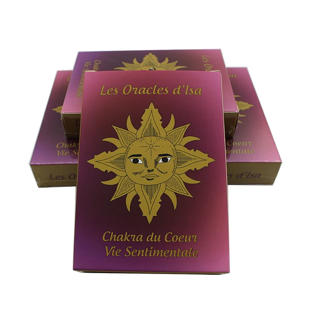 Custom Luxury Gilded Edges Tarot Cards With Booklet Custom Printed
