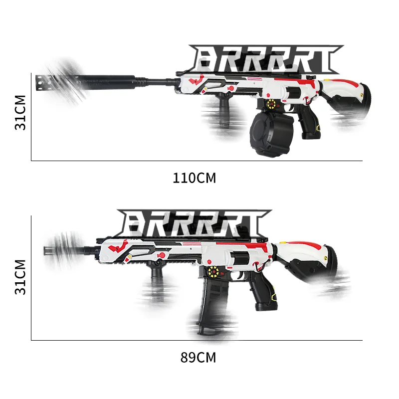 Nylon adult  gel ball explode metal gear 7-8mm gel bullet splatter electric M-416 toy gun