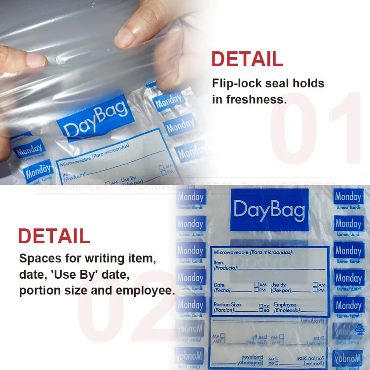 Poly Transparent Hdpe Clear Disposable Pe Polythene Food Packaging Plastic Bag