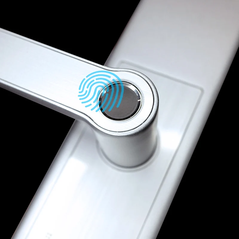 Smart Fingerprint Door Lock Security Home IC Card Password TT App Unlock for Office