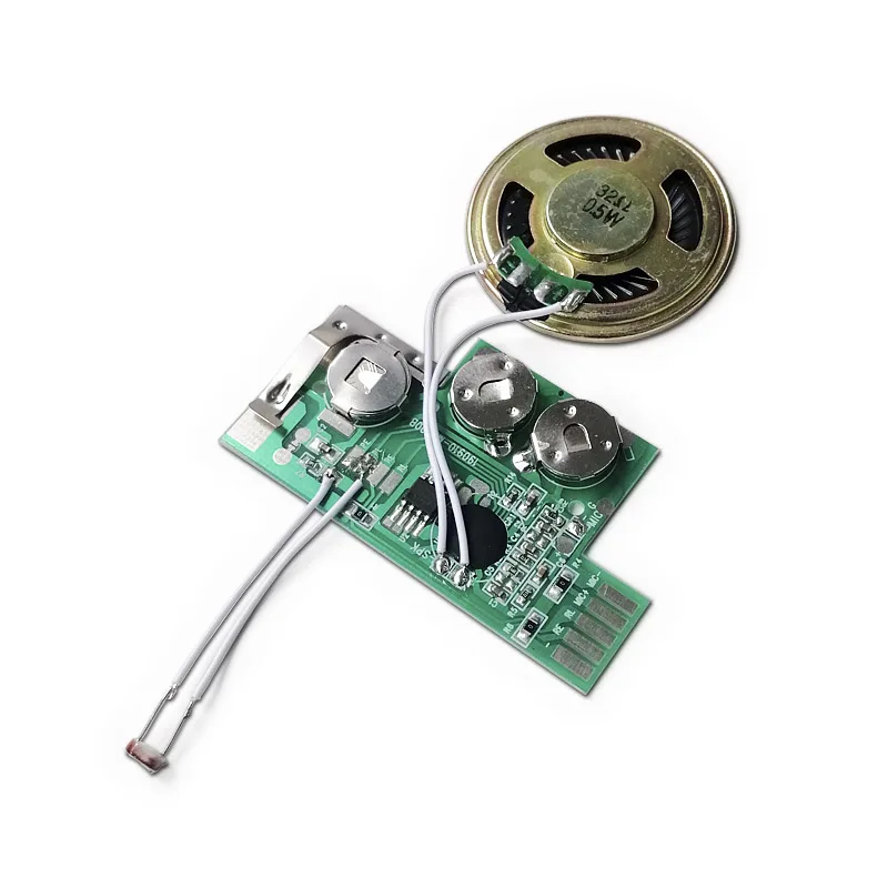 High quality light activated blank sound module recording the audio by computer or phone for DIY music packing gift box or toys