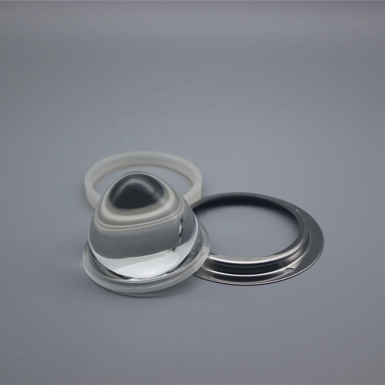 66mm LED Glass Aspherical Optical focus light glass lens