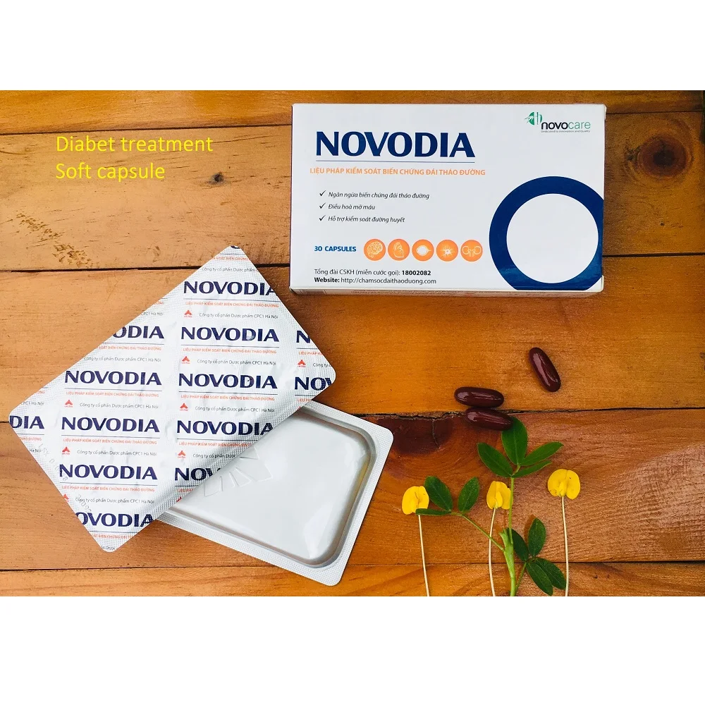 
Supplement of Lipoic acid + Chromium picolinate + 3B Vitamins Soft capsule for Diabetes and Support Blood sugar control 