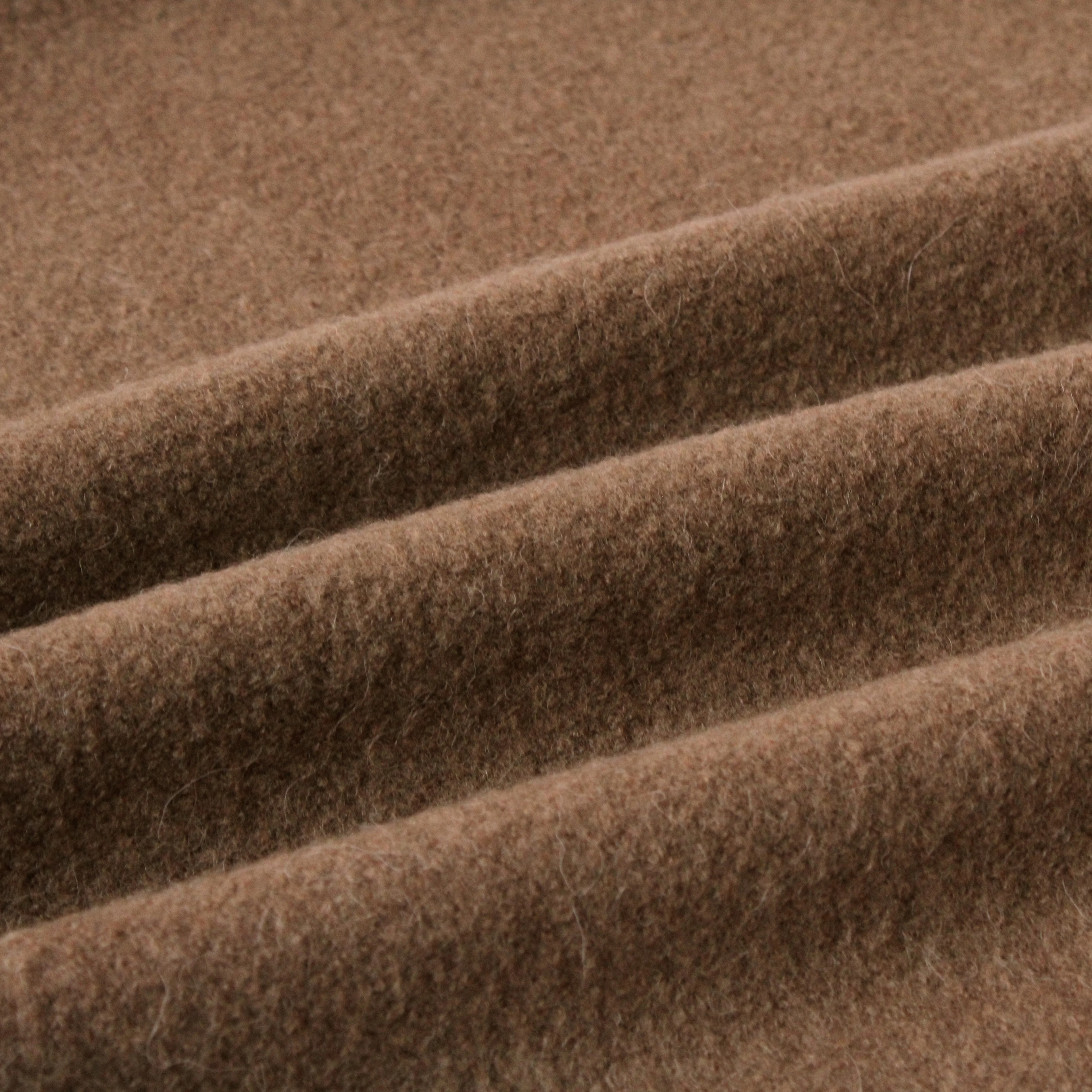 24 New Arrival High Quality Brand Fashion Light Grey Woven Double Faced Alpaca Merino Wool Tweed Fabric for Overcoat Suit Dress