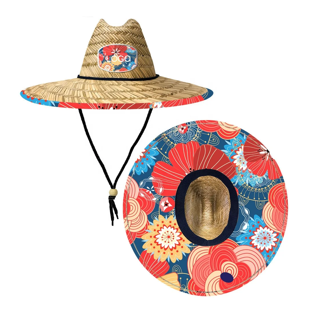 Breathable outdoor upf50 lifeguard wide brim personalized sun hats for women summer