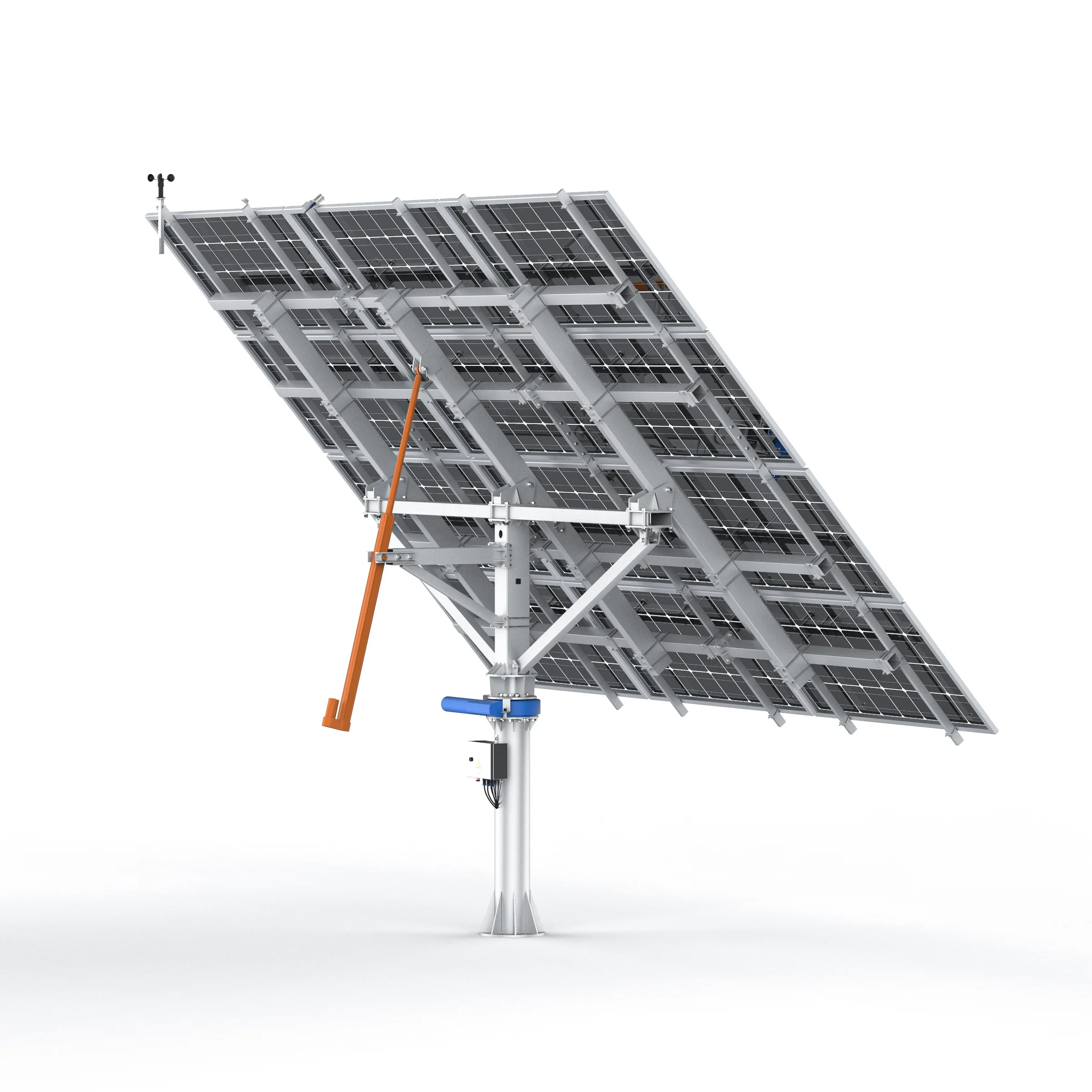 Huayue solar tracker-8KW HYS-15PV-78-LSD Reasonable design controller solar tracker dual axis slewing drive solar t