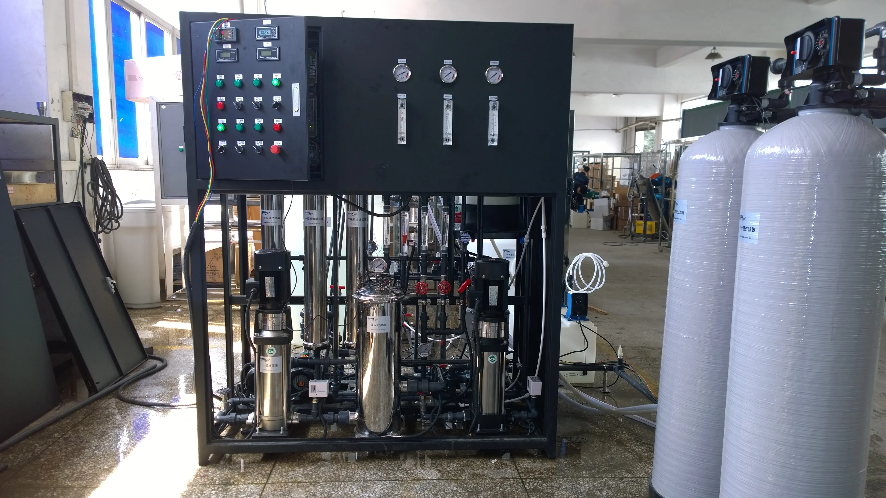 Water treatment Purification Machine System RO filter 500LPH drinking water system