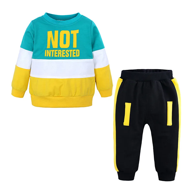 Stock online store spring autumn wholesale long sleeve cotton children kids infant toddlers boys baby clothing in vietnam