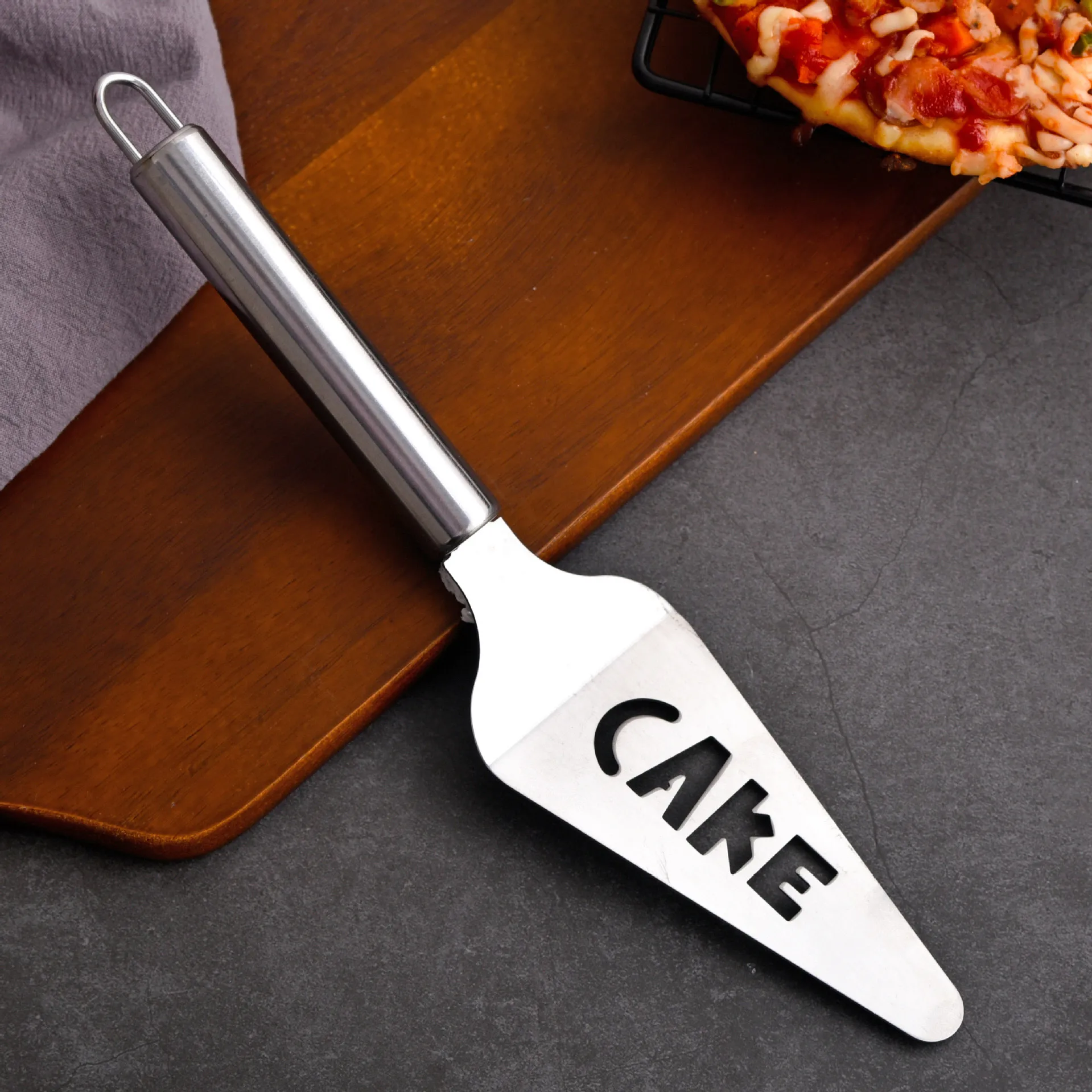 Wholesale professional trade shop modern custom logo stainless steel wheel blade cheese pizza cutter
