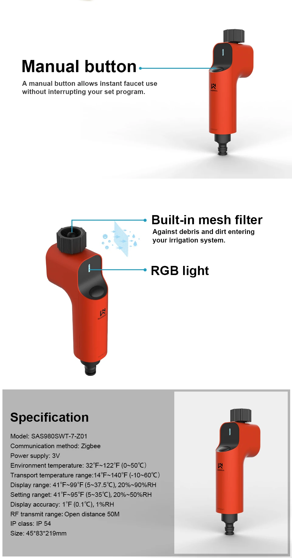 smart Hose Watering Timer works with Alexa voice control