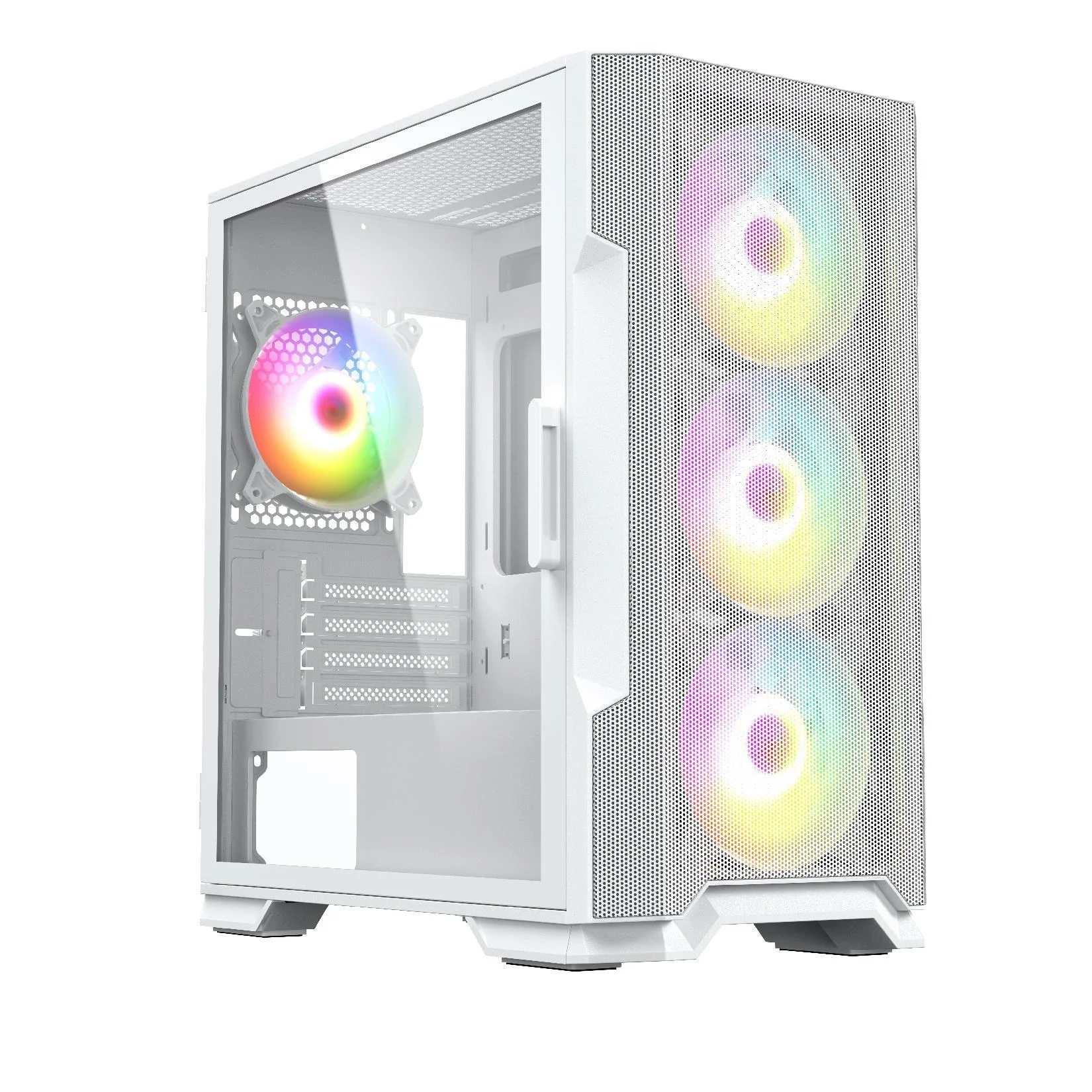 hot selling HD USB3.0 matx PC case tempered glass 360 Watercooling Support Mesh metal computer cabinet with hinge Design