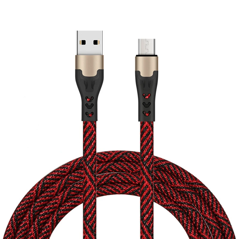 
nylon braided cable usb tipo c 3A fast charging USB type c cable 2.0 for huawei xiaomi Samsung Android phone 