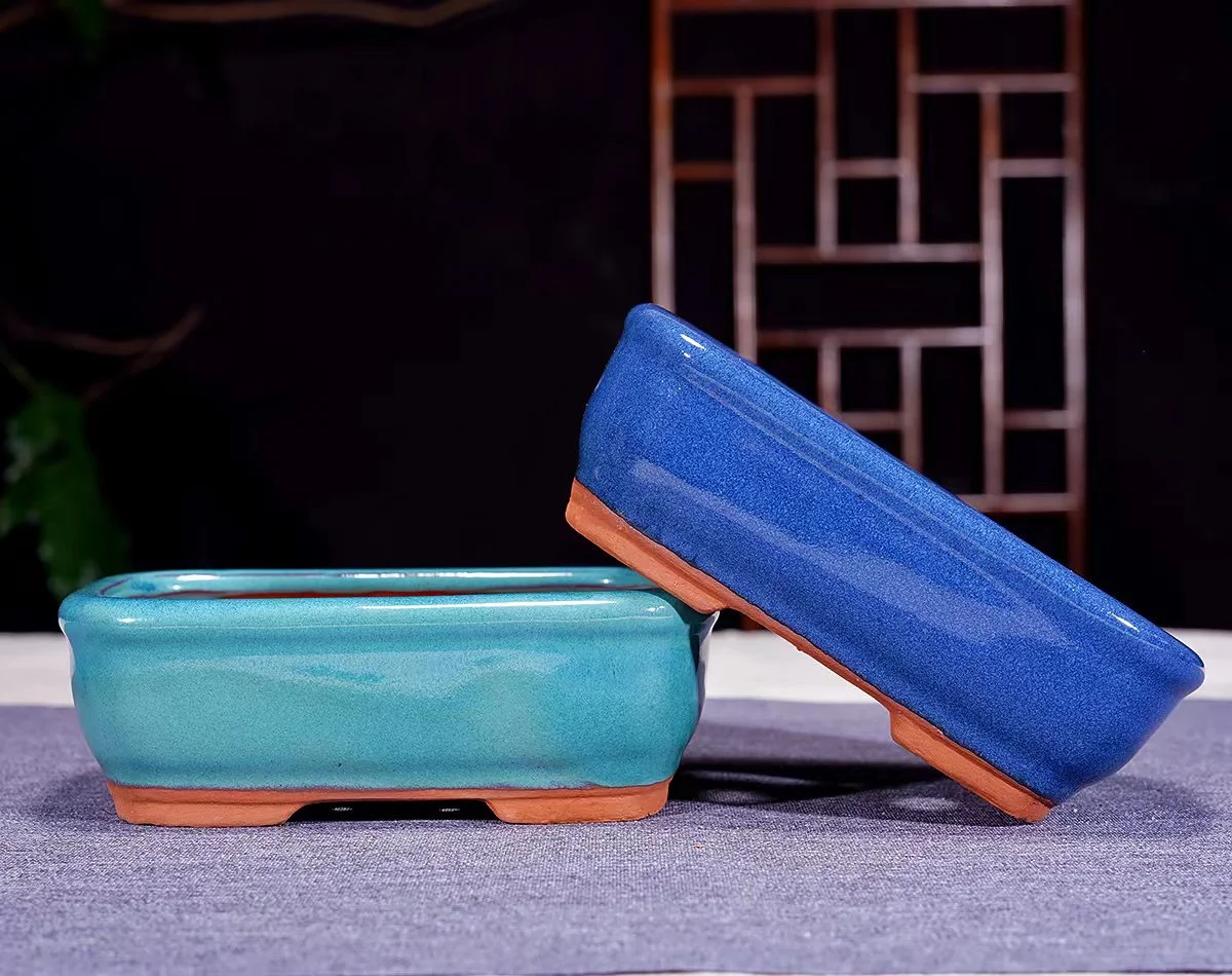 Factory small bonsai pots from 8cm to 16cm miniyixing pots glazed bonsai pots planters wholesale