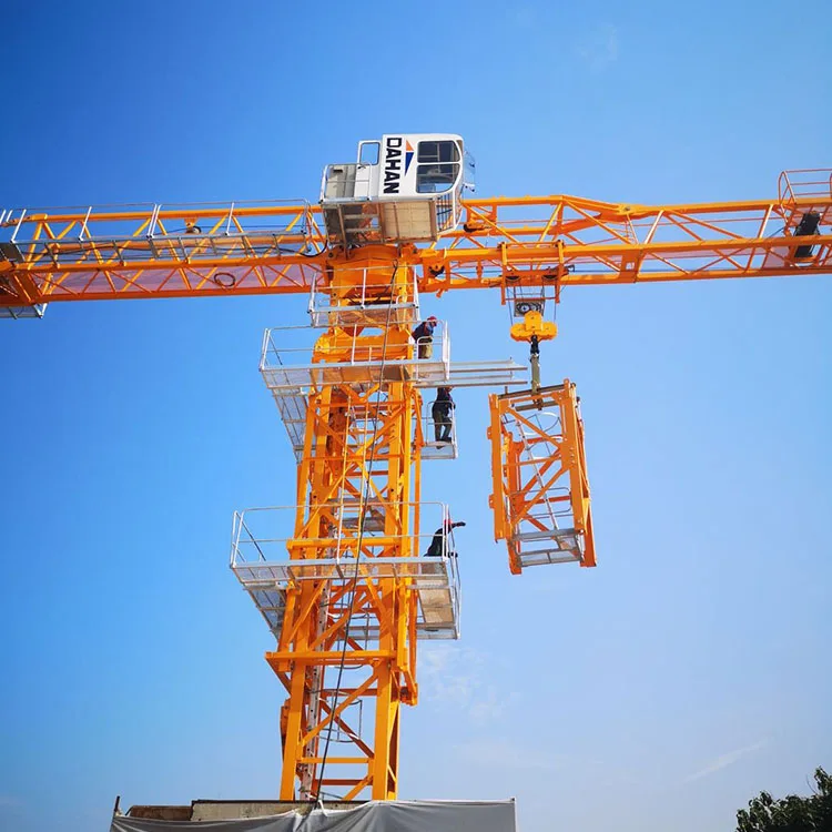Factory Sell Small 10 Ton Electric Self Erecting Tower Crane China New Product Provided Yellow 25M 20M