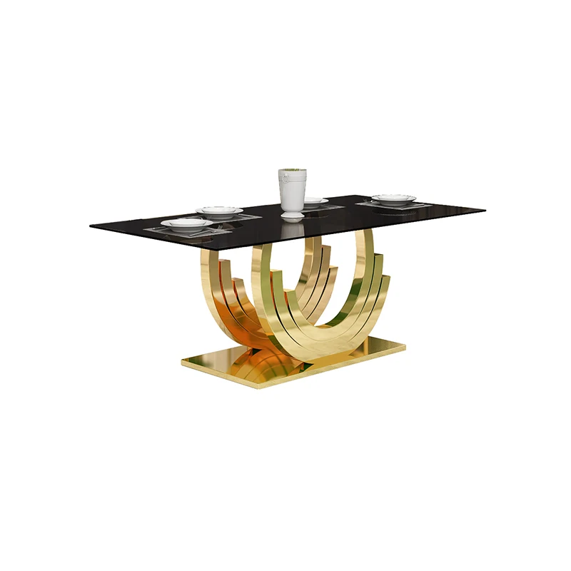 Moden glass dining table for dining room furniture