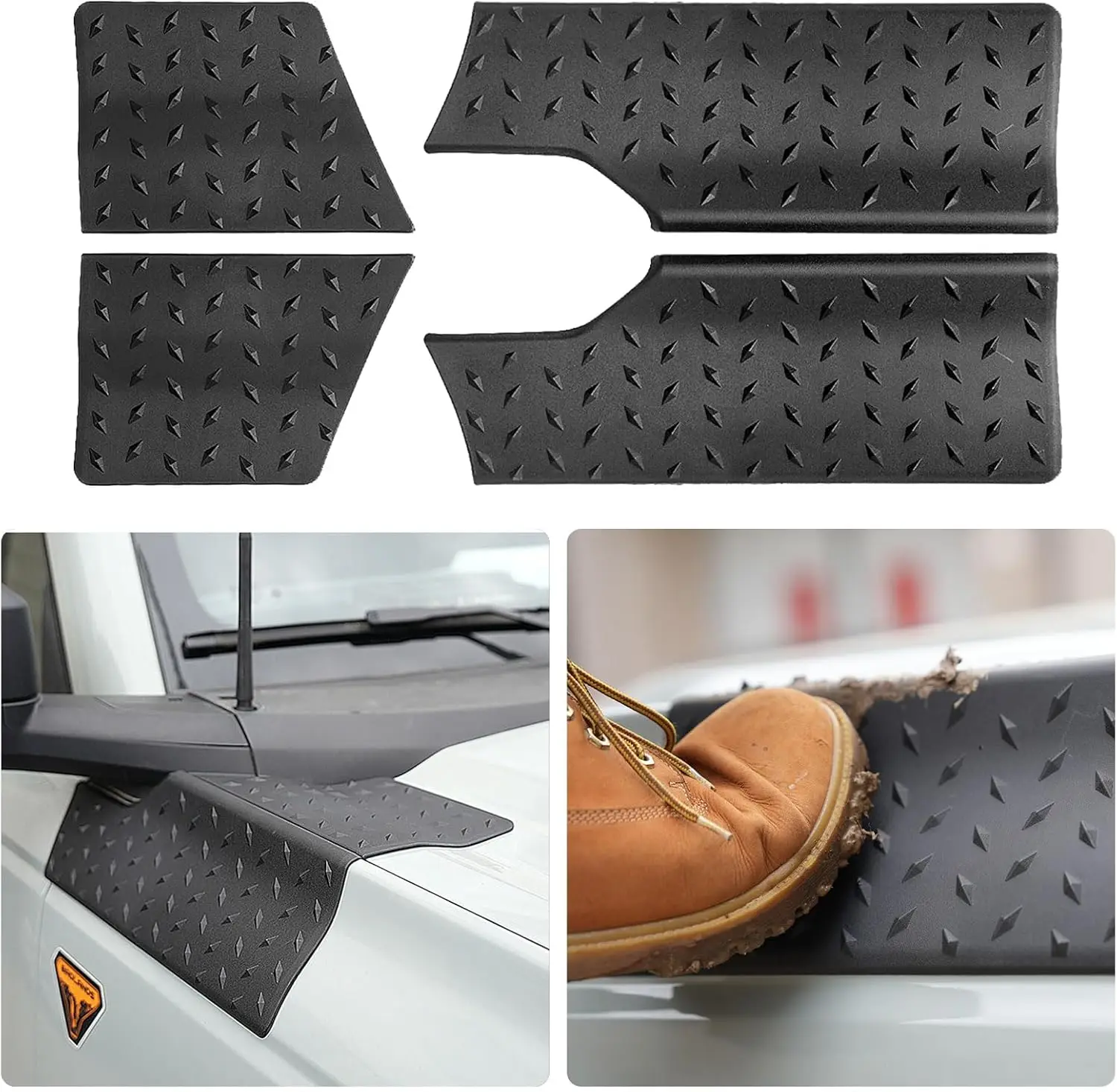 Cowl Body Armor Side Corner Guard Cover Accessories Corner Guard Trim Cover Compatible for Bronco 2021 2022 2023 2door 4 Doors