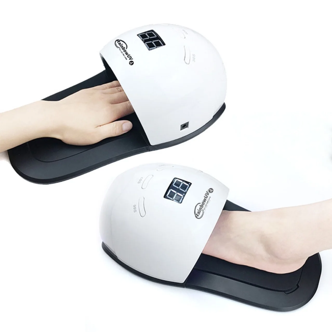 Rainbow 48w Fingernails and Toenails Two Usages  UV LED Nail Lamp Quick Drying Gel nail dryer