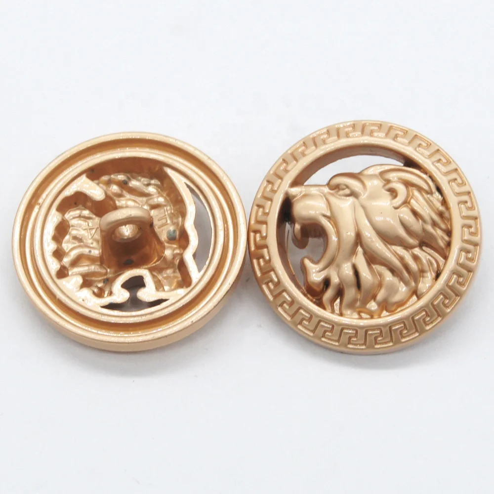 2021 China Factory Hollow Sewing Lion Shank Button for Uniform Garments