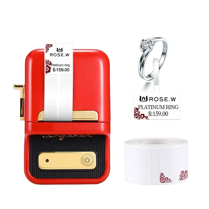Mini Printer B21 Barcode Qr Code Sticker Label Maker Portable Printer Jewelry Thermal Sticker Mini Barcode Label Printer