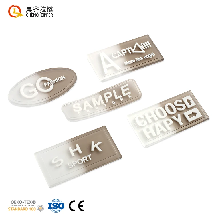 Factory price Embossed clothing accessories custom logo soft silicone 2d/3d soft rubber pvc flag patch