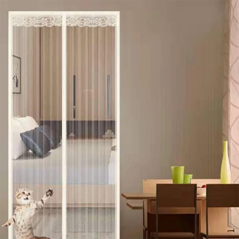 anti mosquito door curtain magnetic self priming soft screen door screen window door