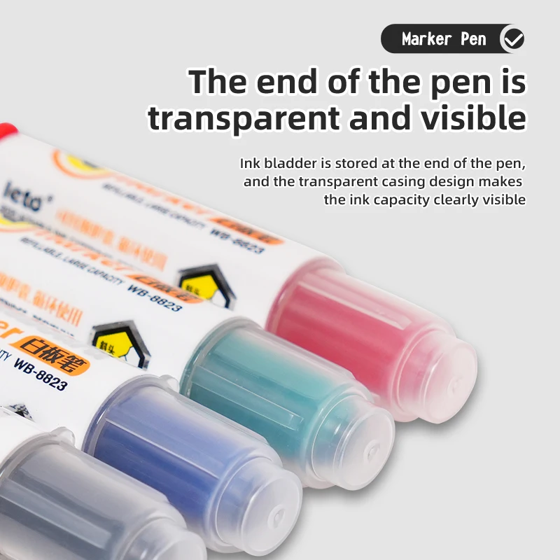 New product erasable oil-based paint marker whiteboard black marker pen with replaceable ink capsules for artware