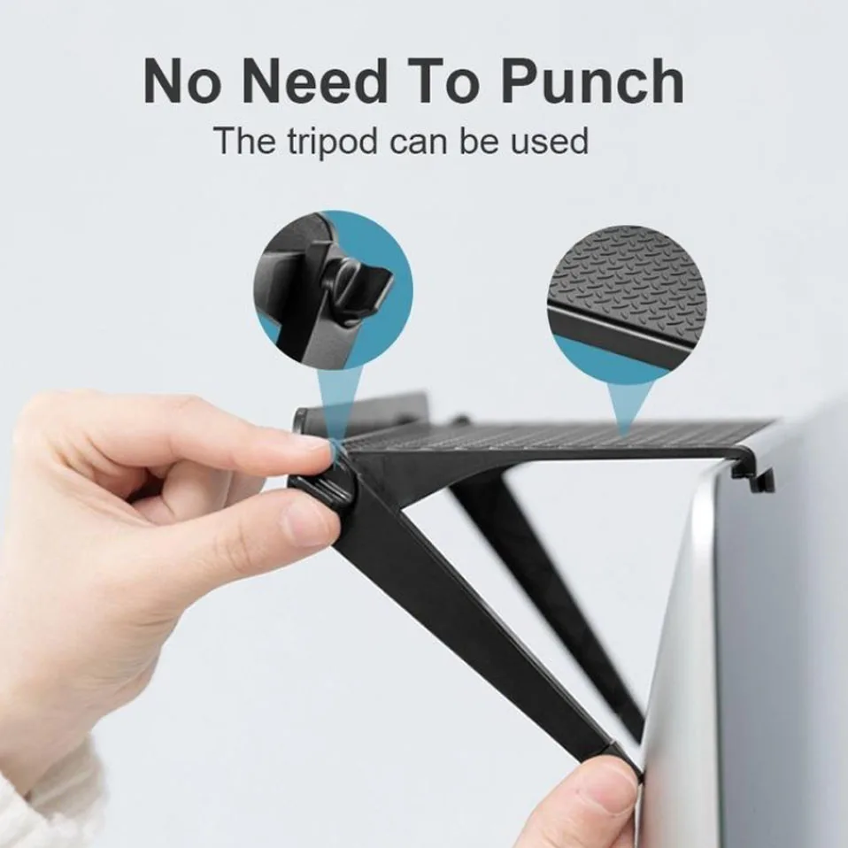 Foldable Desk Stand Shelf TV Box Router Shelf Set-top Box Stand DVD Player Rack Stand