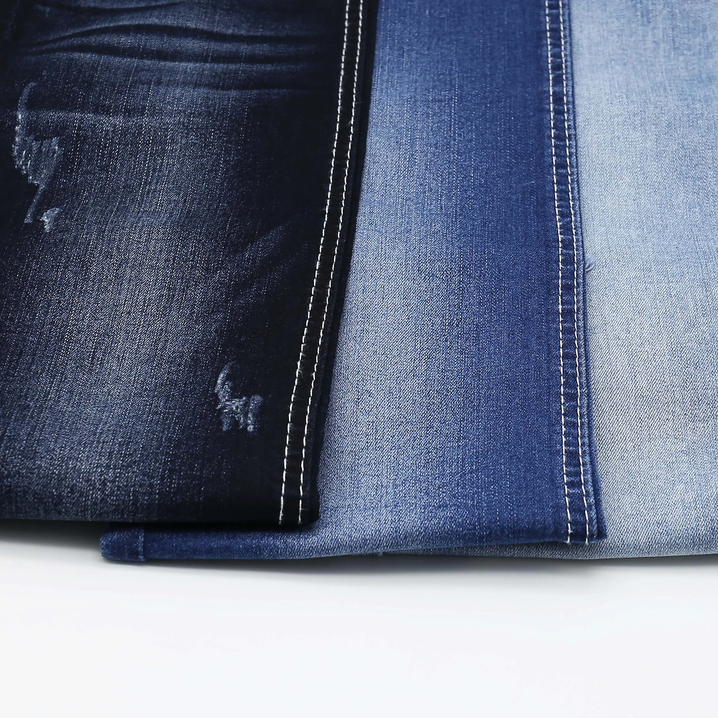 Zhonghui Promotional indigo yarn stretch knit dyed denim fabric