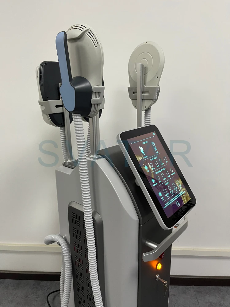 High intensity electromagnetic ems sculpting hiemt machine ems 4 handles body sculpting building muscle HIEMT