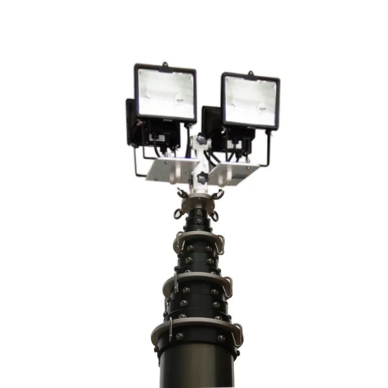 Телескопическая мачта для галогенной лампы, 1-30 м, от 1 кг до 500 кг