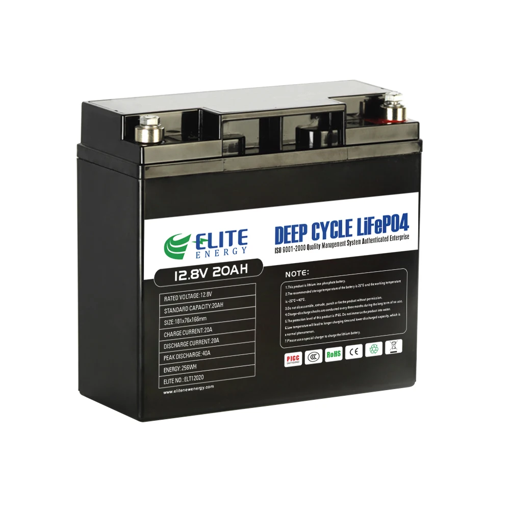 OEM 12V 20Ah Deep Cycle LiPO4 Cell Energy Storage Lithium Ion Batteries LFP 12 Volt 20 Amp Smart BMS LiFePO4 Solar Battery Pack