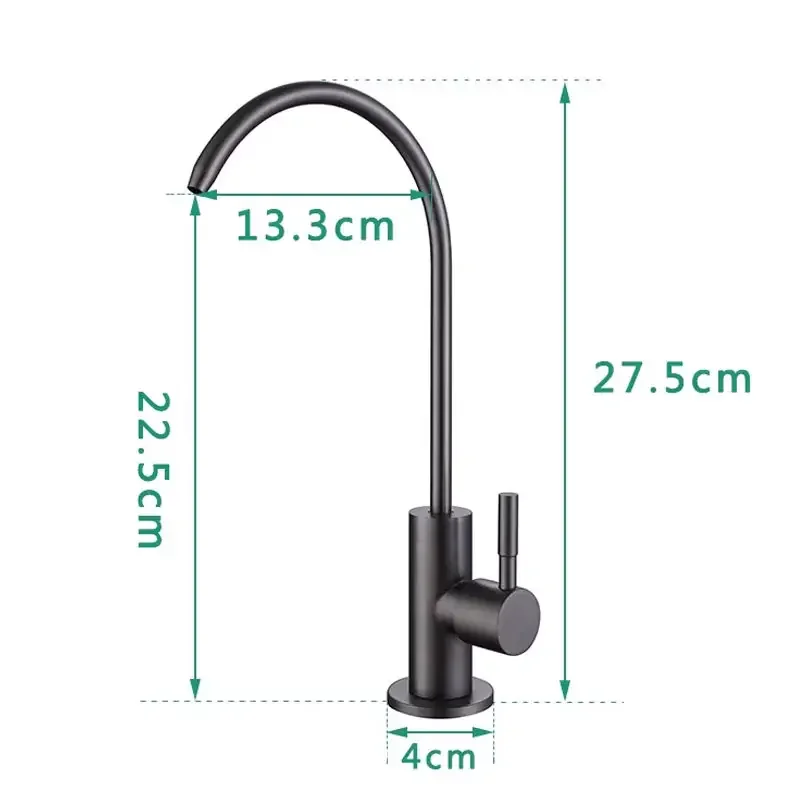 Kaiping Factory Wholesale Kitchen Stainless Steel SS304 Drinking Water Faucet Water Filter Purifier Faucet Tap