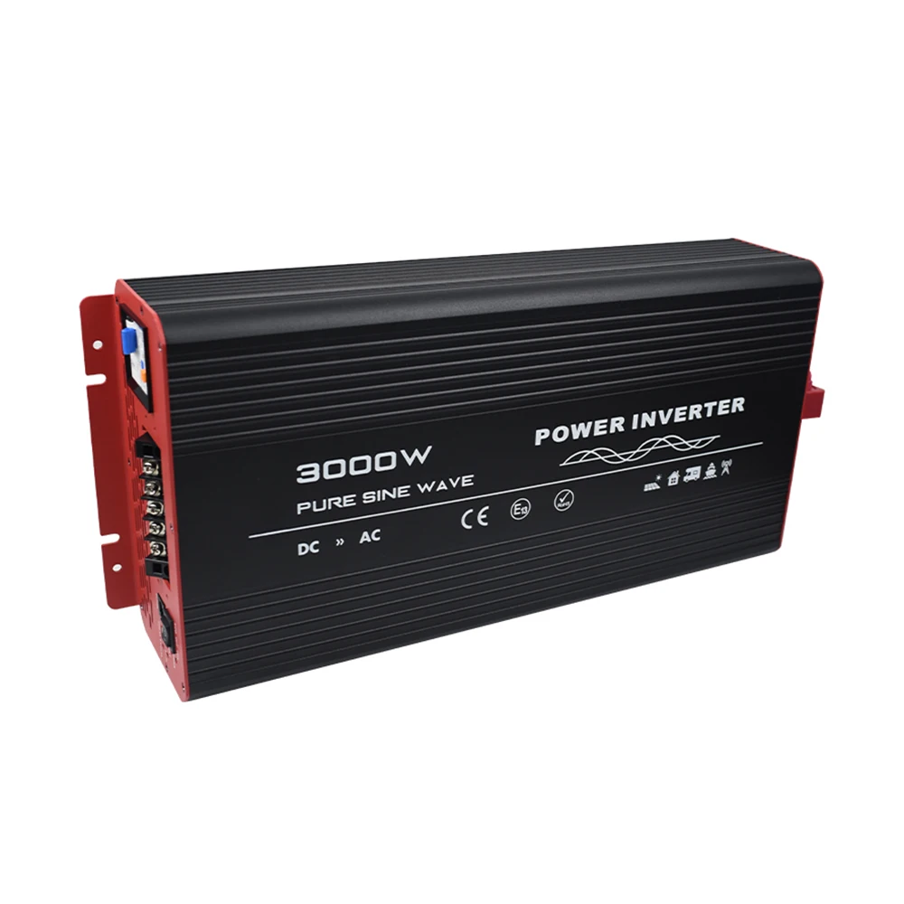 RCD Inverter 3000W Pure Sine Wave DC 12V/24V To AC 220V/230V/240V With Bypass/Mains Function Specialized For RV Vehicle 4WD