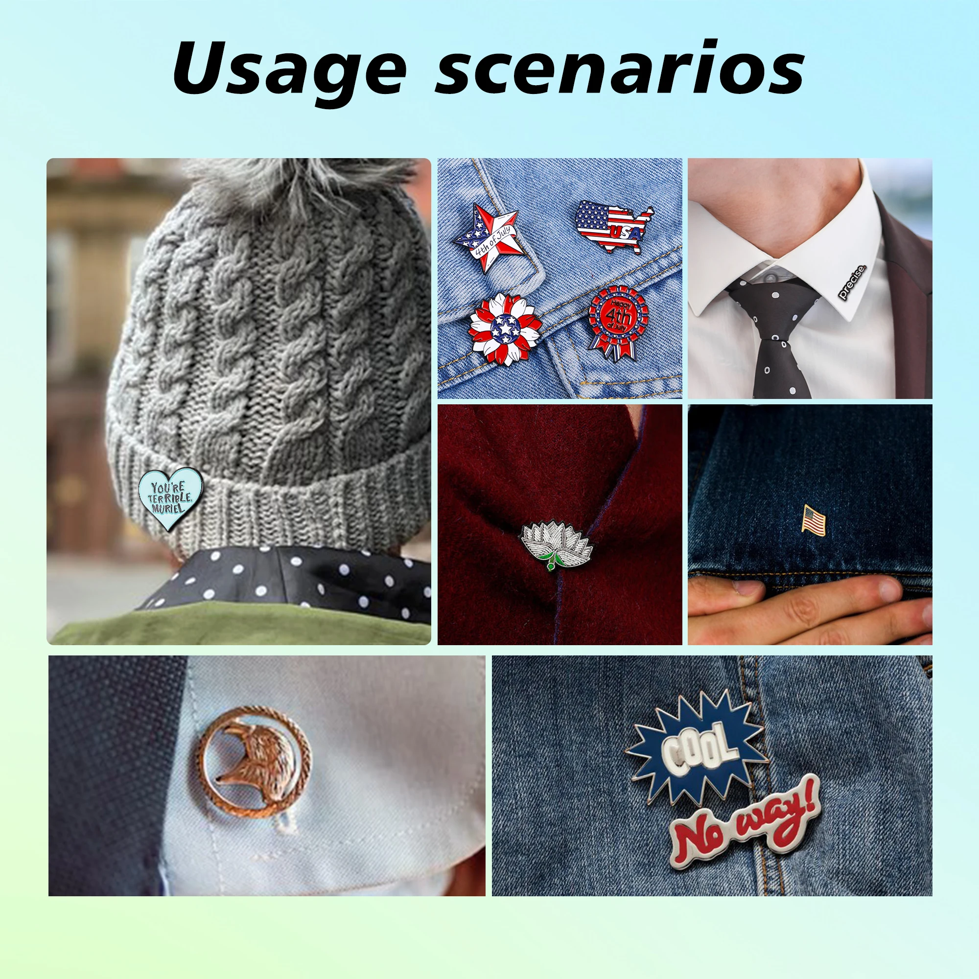 Manufacturer Metal Pins Wholesale Designs Screen Printed Enamel Lapel Brooch Pins Custom Logo Metal Pins