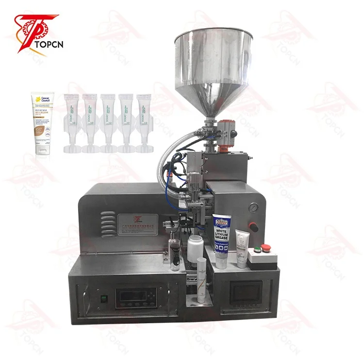 Косметическая пластиковая Мягкая трубка шланг запечатывания настольная автоматическая ультразвуковая разливочная машина