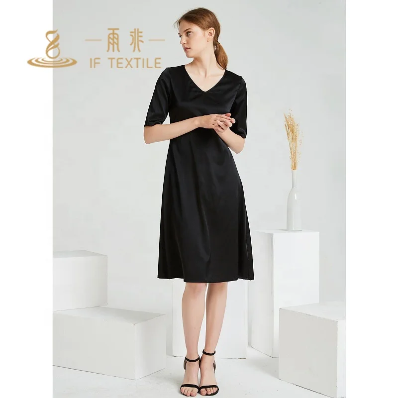 100% silk natural classic comfortable organic women wear dress