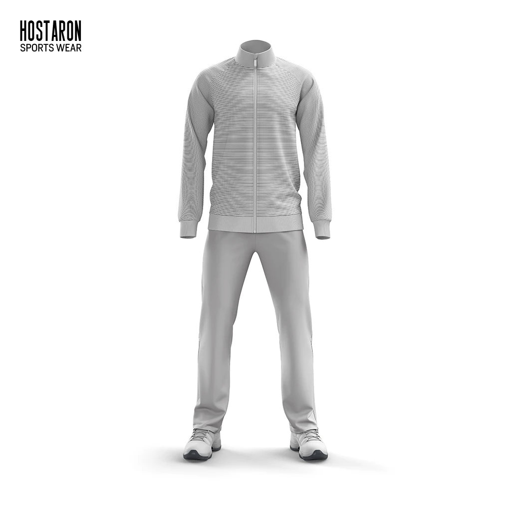 HOSTARON Soccer Tracksuit Training Men Jogging Suits Plain Tracksuit Football Club Tracksuit Set Sew Custom Logo Mens Jackets