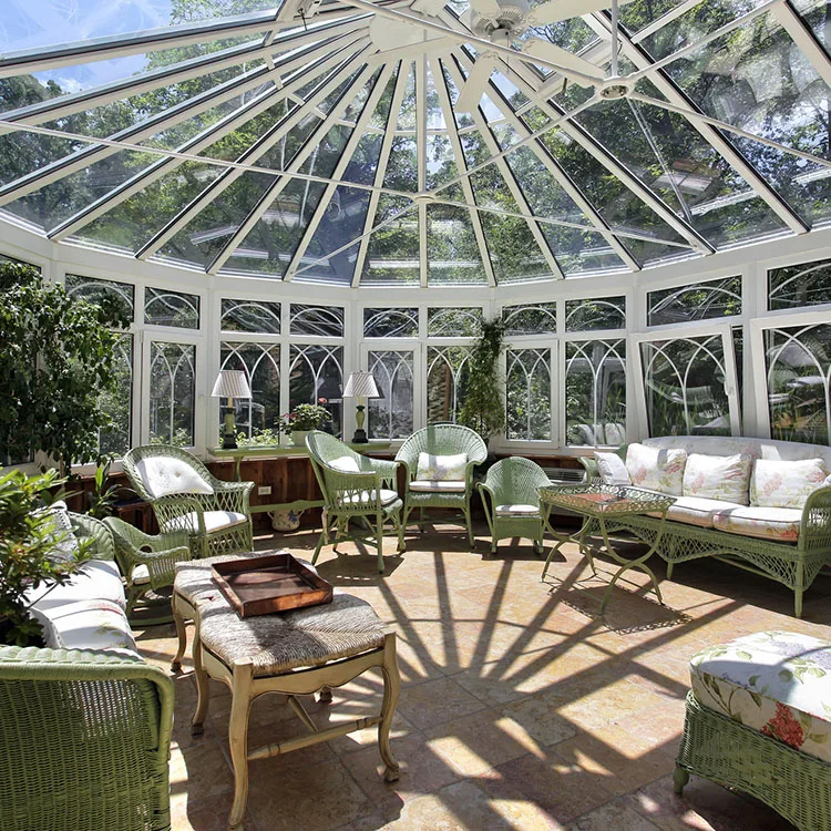 Made in China free standing sunroom sunrooms & glass houses  Aluminium Glass Sunroom For Solarium