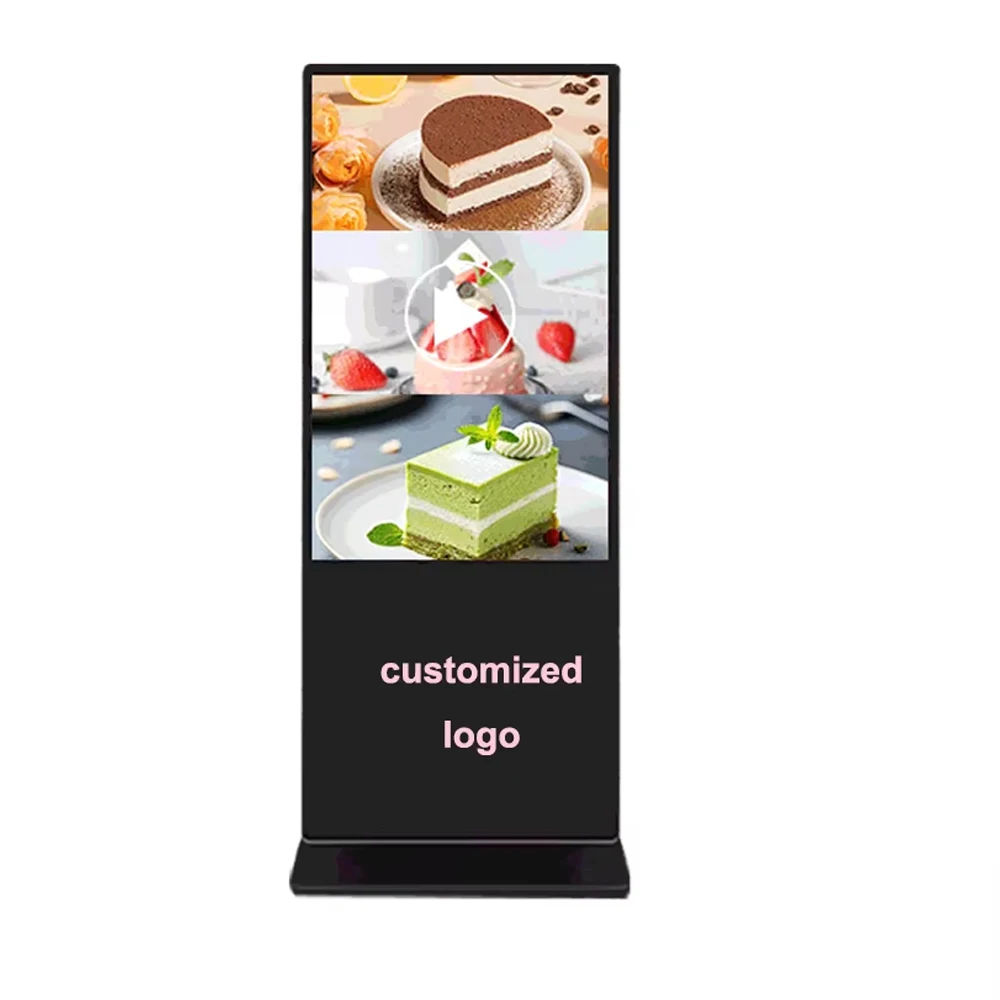 Bestview Floor Stand 32-86 inch Commercial Advertising Video Player Equipment Free CMS Indoor Totem Digital Signage and Display