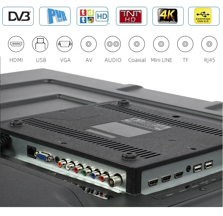 OEM 32 Inches Factory Direct Sale LCD Frameless Smart TV FHD Smart TV 100-200v 50/60Hz Smart Television