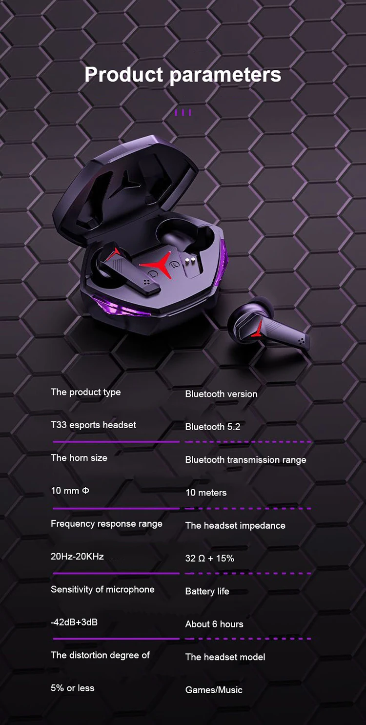 HIFI Sound Colorful Audionic Earbuds Anc Sleeping Earphone Gamer Audifonos Tws Gaming Auriculares Gaming Mini TWS Anc Auricolare