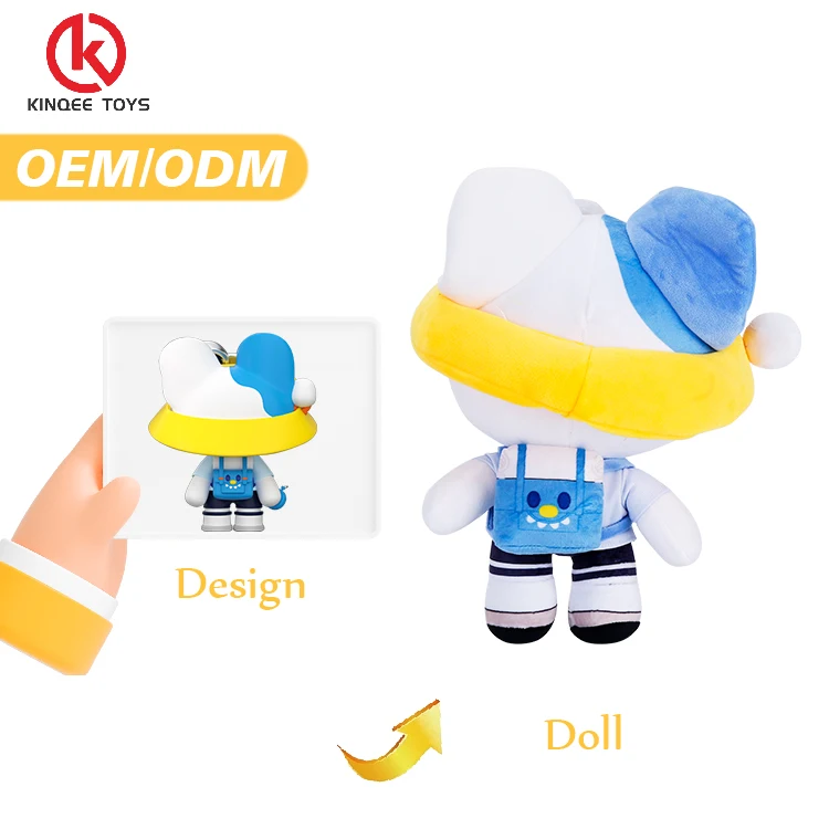 Kinqee Custom Made Soft Stuffed Animals cute Plush logo toy Keychain OEM ODM Custom Plushies Doll