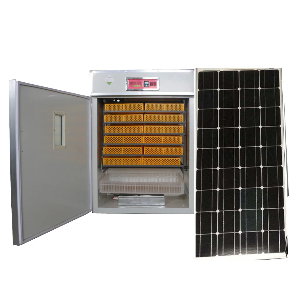 Promotional stock quality 1056 solar powered chicken eggs incubators