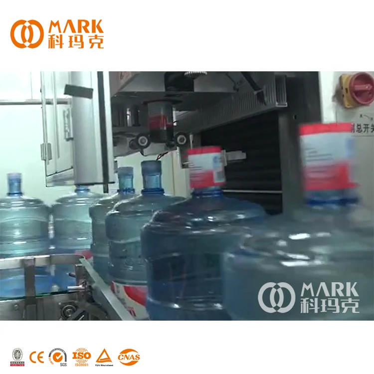 5 Gallon / 19L Bottled Drinking Water Washing Filling Capping Packaging Machine Production Line