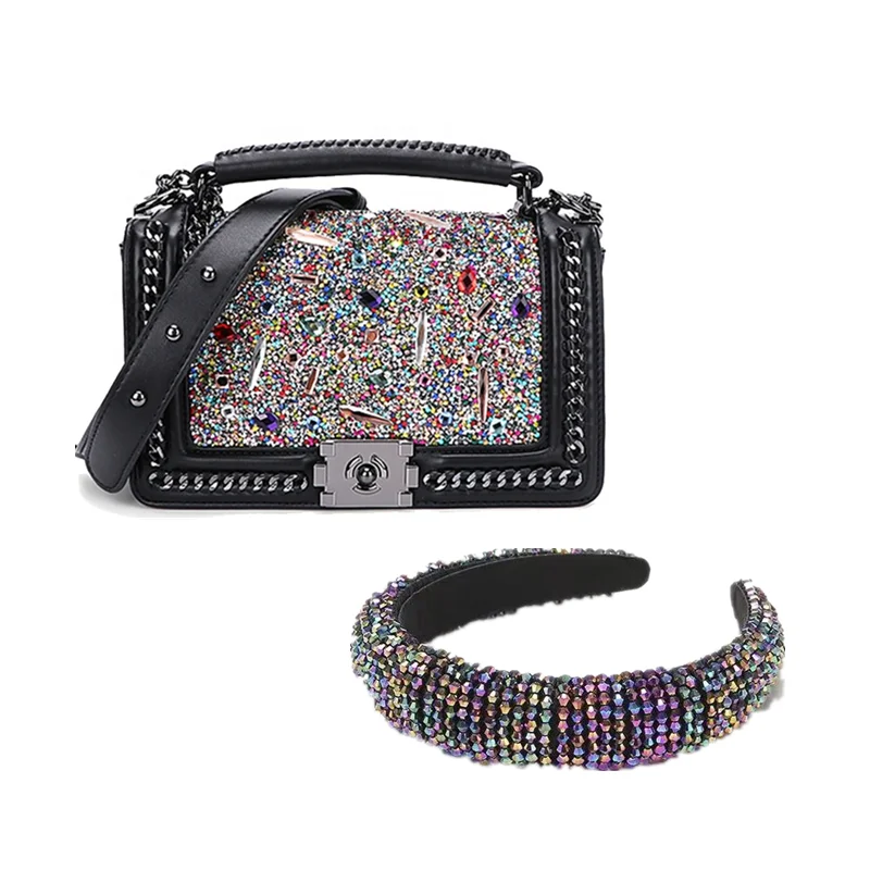 
Высокое качество, женские кошельки с бриллиантами, роскошные дизайнерские модные сумки через плечо с блестящими Головными Уборами для женщин 