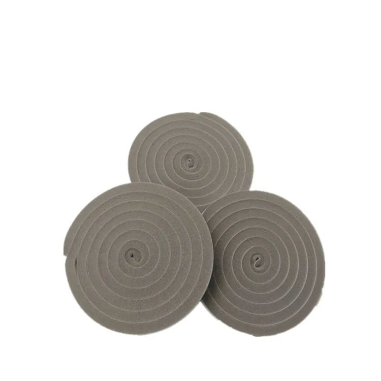 Self adhesive Open cell air cooling units keep warm Polyurethane Round roll PU Foam Sealing strip