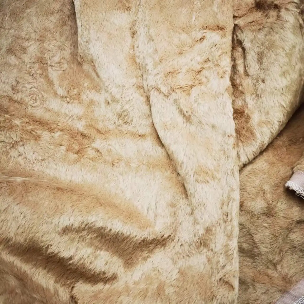 ready to ship cotton viscose brushed fake fur fabric faux fur for puppet use