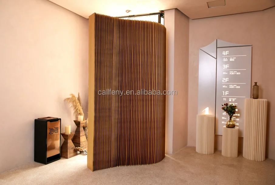 custom made display rack honeycomb paper partition wall paper